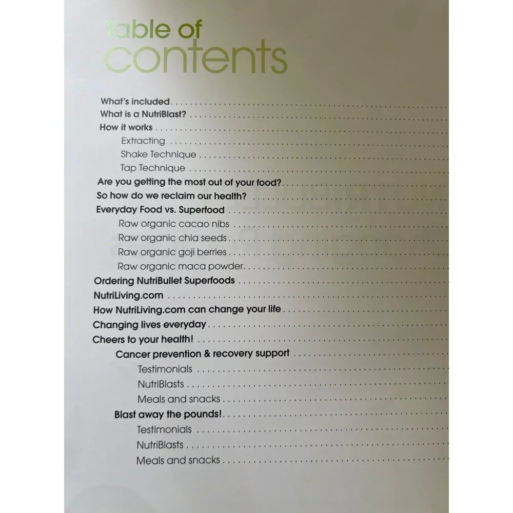 Nutribullet Life‎ Changing Recipes Hardcover Book